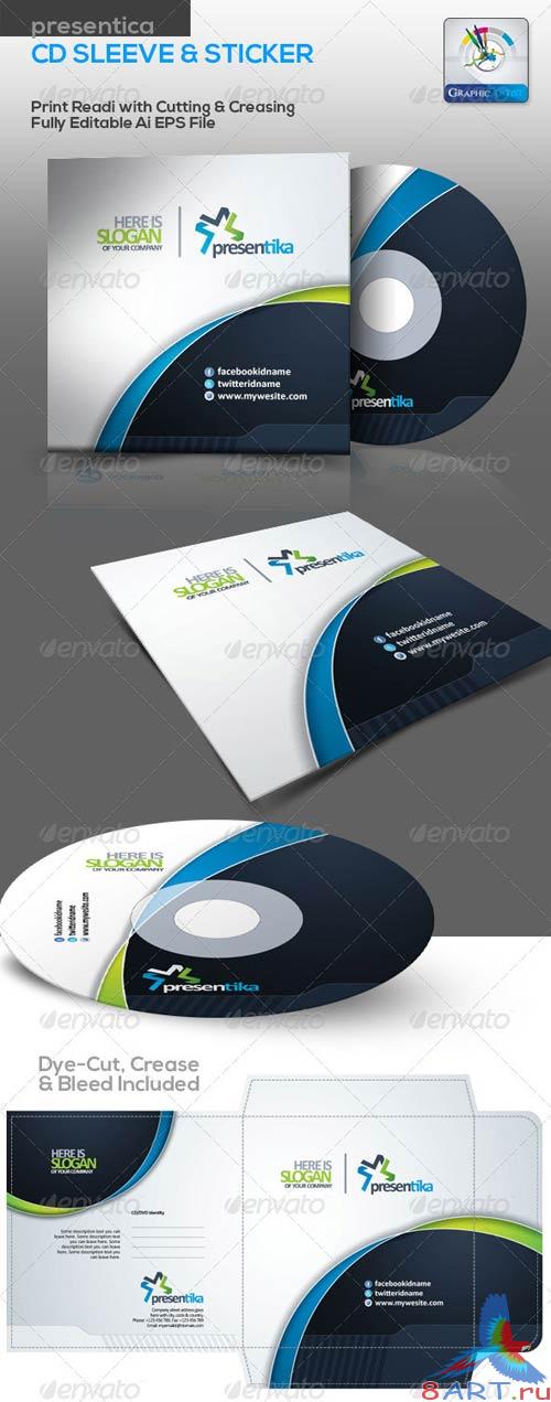 GraphicRiver Presentica CD Sleeve & Sticker