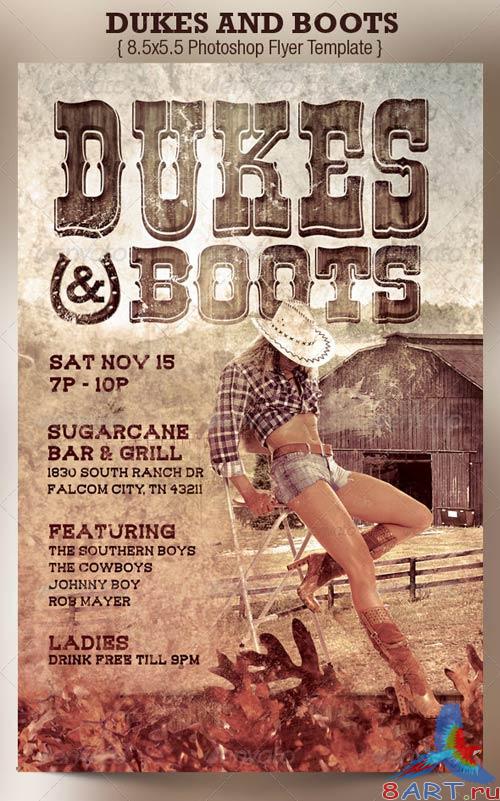 GraphicRiver Dukes and Boots Country Flyer Template