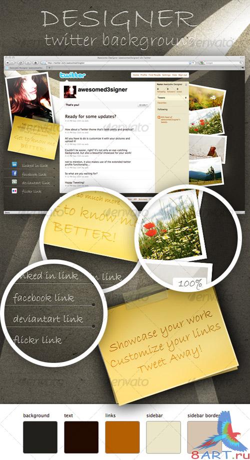 GraphicRiver Designer Twitter Background GraphicRiver Designer Twitter Background