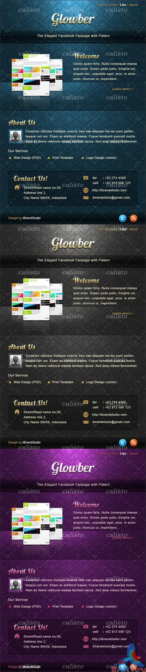 Elegant Facebook Page PSD Template Elegant Facebook Page PSD Template
