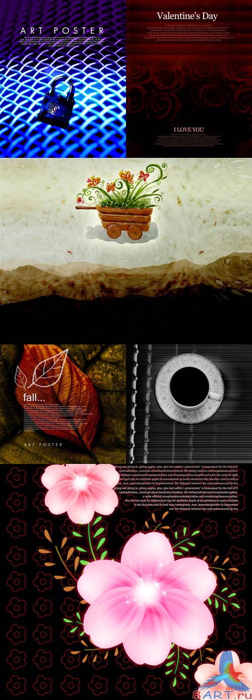 Flower backgrounds pack 16 Flower backgrounds pack 16