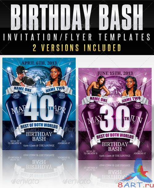 GraphicRiver Birthday Invitation Template - Best Of Both Worlds