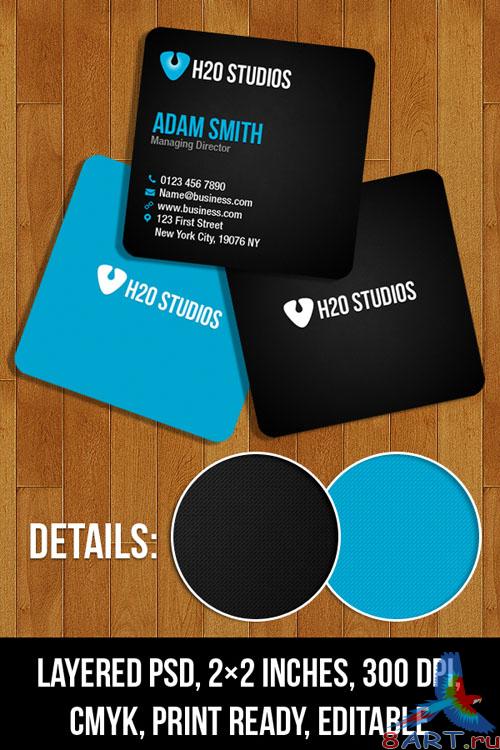 PSD Template - Mini Business Cards PSD Template - Mini Business Cards