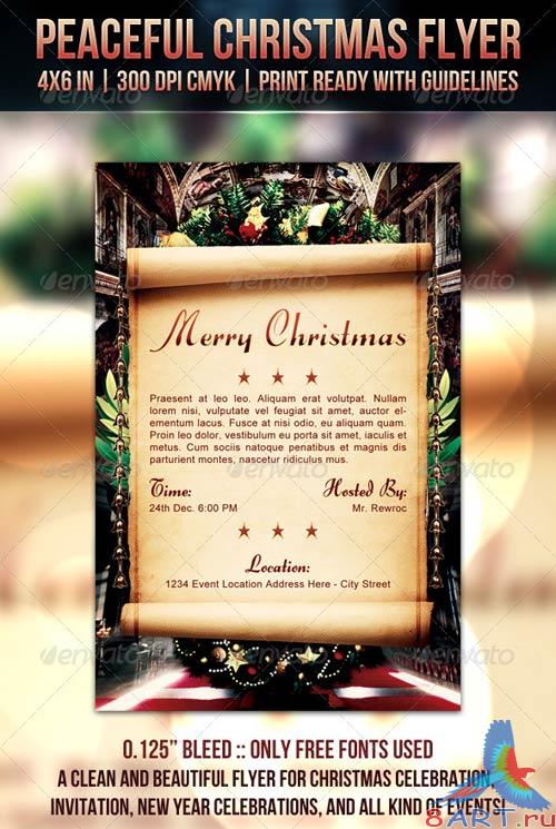 GraphicRiver Peaceful Christmas Flyer