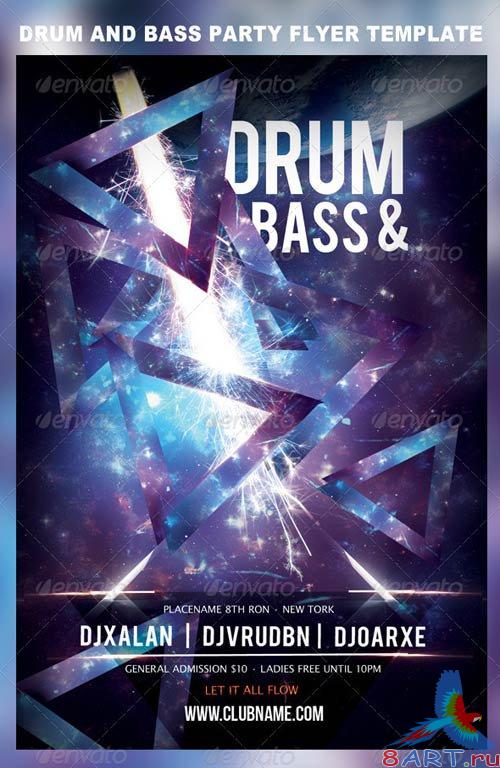 GraphicRiver Drum and Bass Party Flyer Template