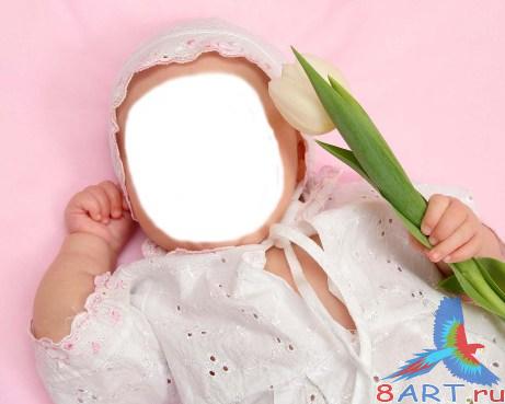 Шаблон в видах фото Цветочек в интересах любимой мамочки Шаблон в видах фото Цветочек в интересах любимой мамочки
