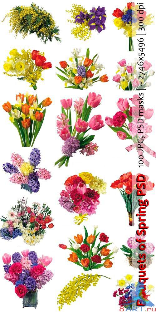 Bouquets of Spring PSD