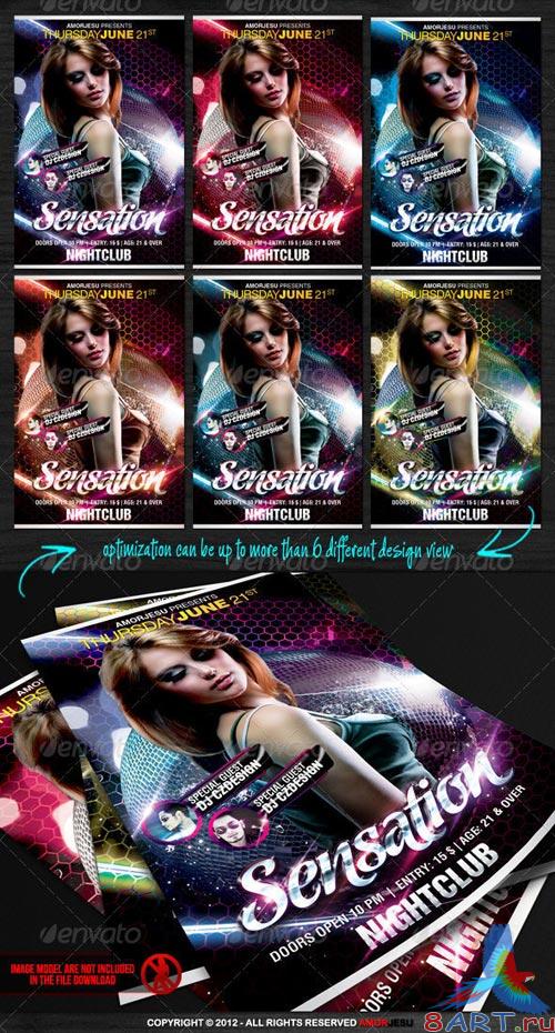 GraphicRiver Sensation Flyer Template GraphicRiver Sensation Flyer Template