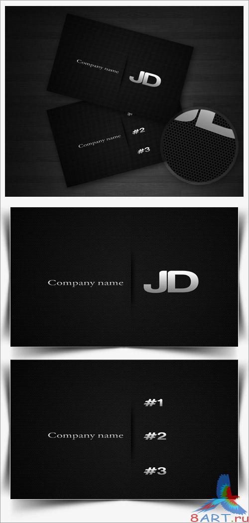 Carbon Business Card PSD Template