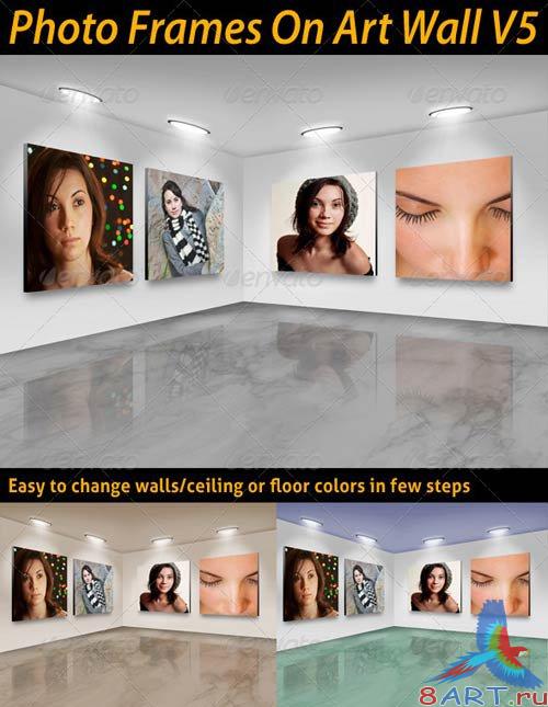 GraphicRiver Photo Frames On Art Wall V5