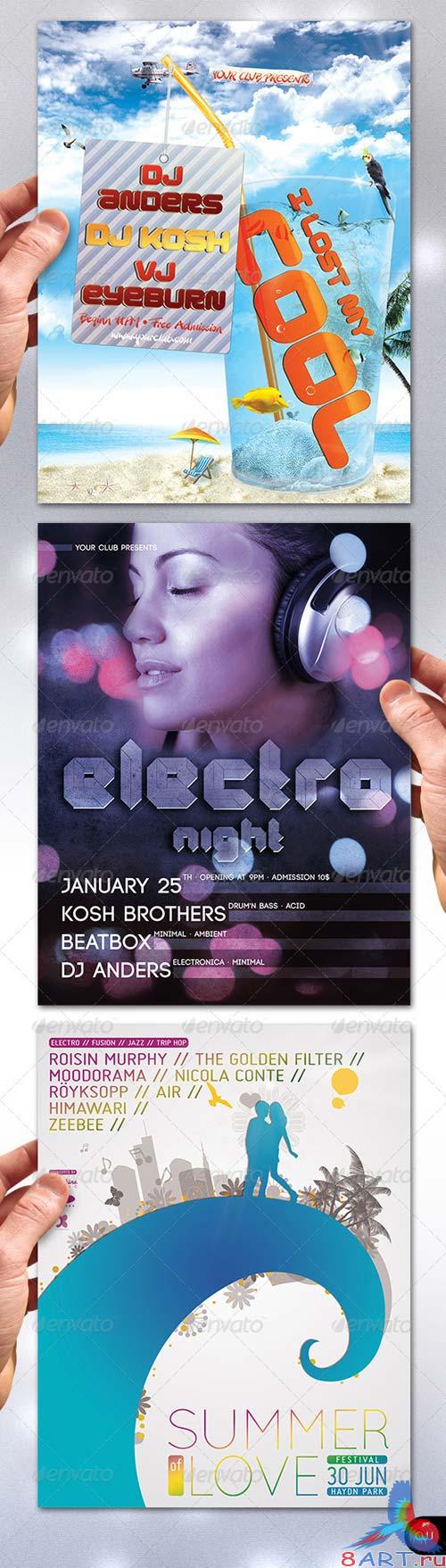 GraphicRiver Music Flyer Bundle No.3 GraphicRiver Music Flyer Bundle No.3