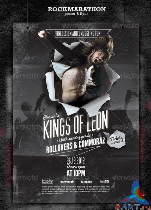 GraphicRiver Rock Poster & Flyer