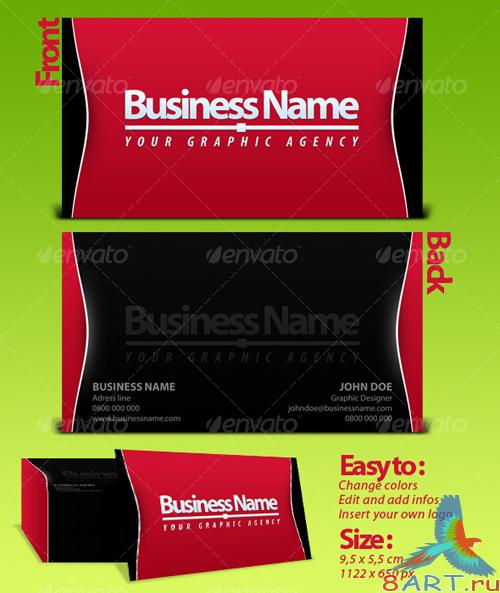 Black Red Business Card Template - GraphicRiver Black Red Business Card Template - GraphicRiver