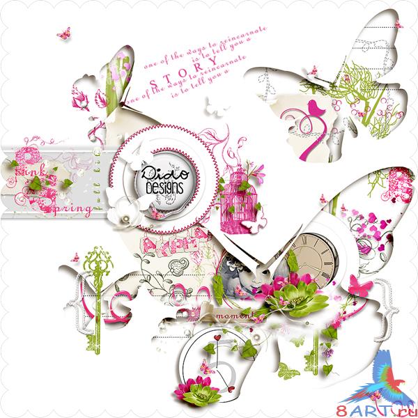 Скрап-набор Pink spring Скрап-набор Pink spring