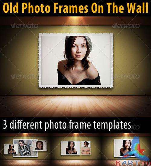 GraphicRiver Old Photo Frames On The Wall