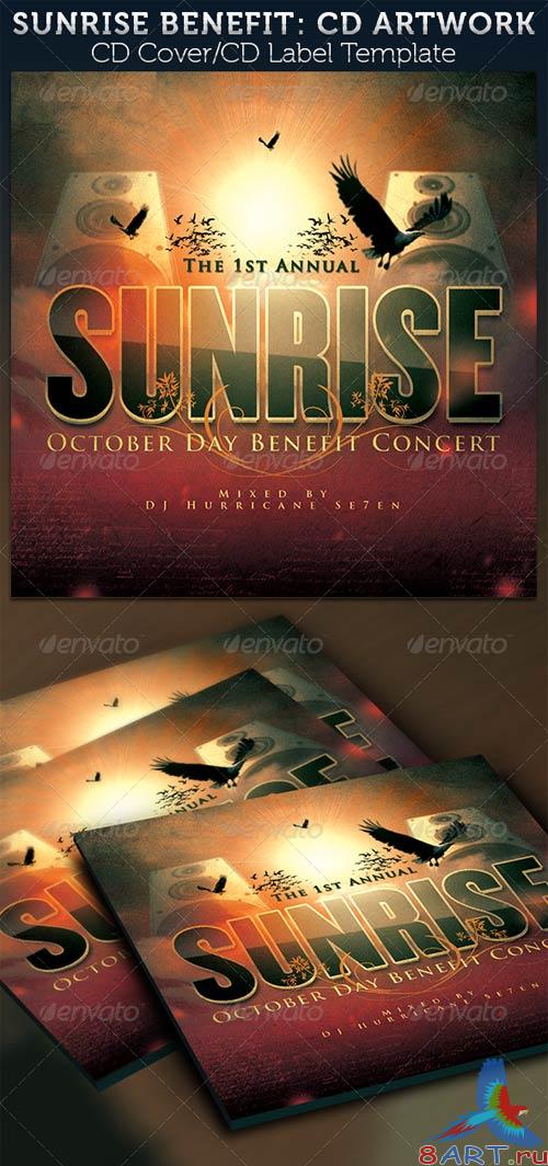 GraphicRiver Sunrise Benefit Concert: CD Cover Artwork Template