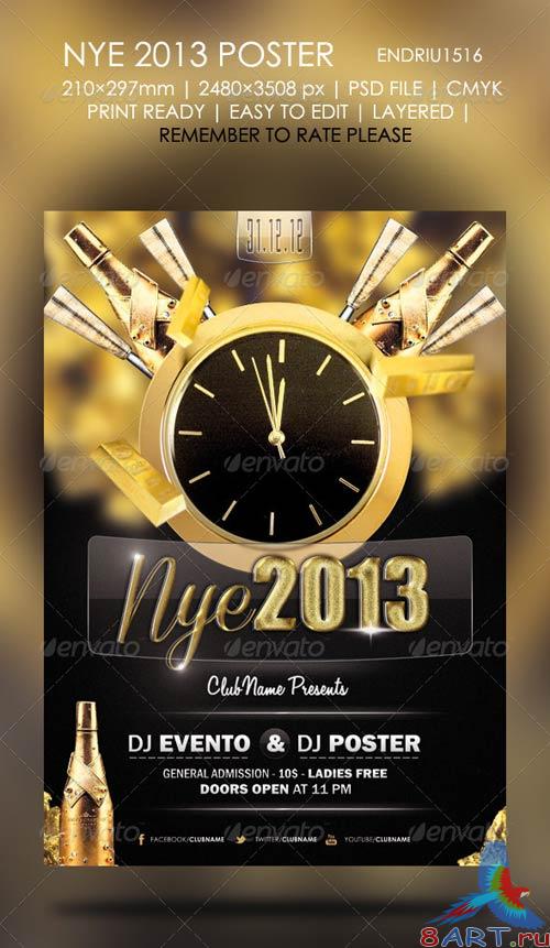 GraphicRiver New Year 2013 Poster