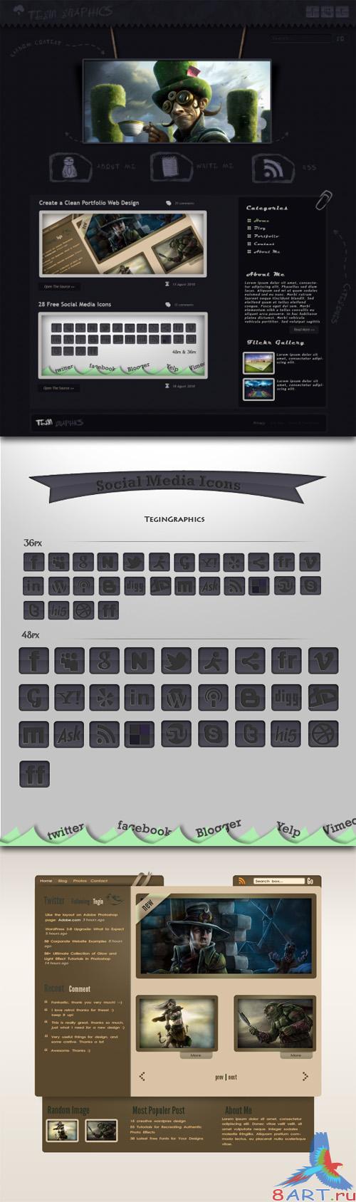 PSD Web Templates - Personal Blog Design & Create a Clean Portfolio Web Design PSD Web Templates - Personal Blog Design & Create a Clean Portfolio Web Design