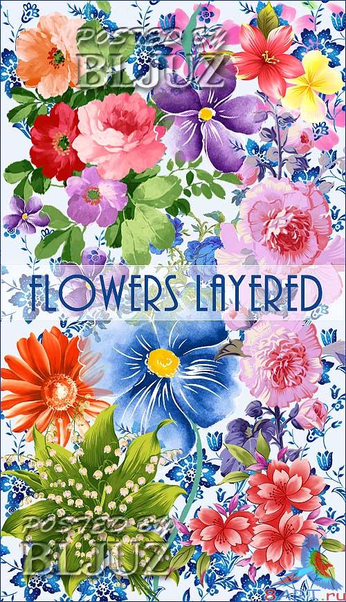 Flowers Layered Flowers Layered