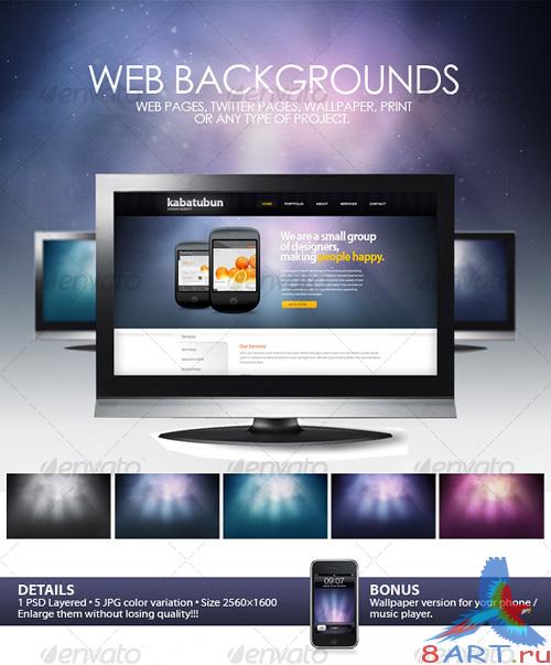GraphicRiver Space Web Backgrounds - REUPLOAD