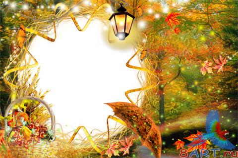 Frame for Adobe Photoshop - Melody of Autumn