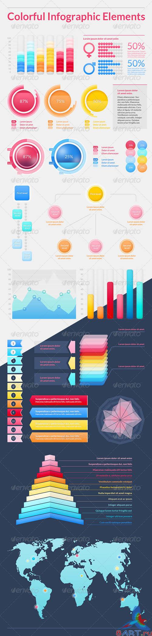 GraphicRiver Colorful Infographic Elements