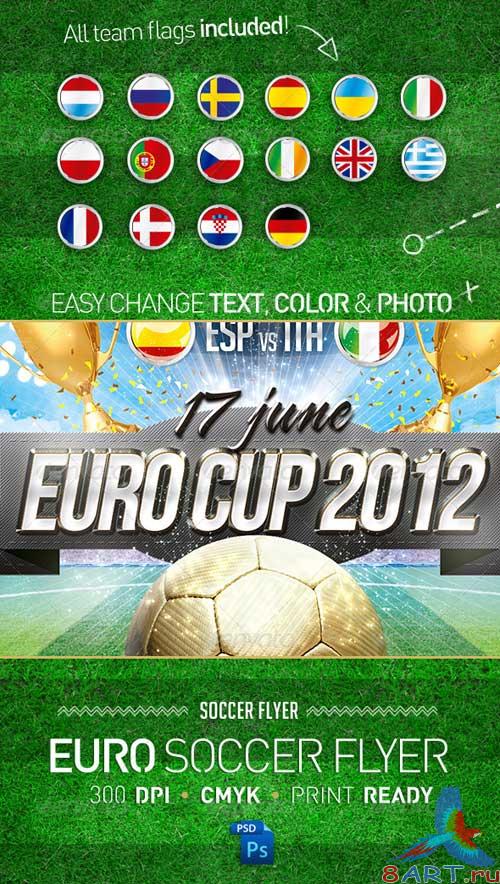 GraphicRiver Euro Soccer Cup 2012 Flyer Template Football GraphicRiver Euro Soccer Cup 2012 Flyer Template Football