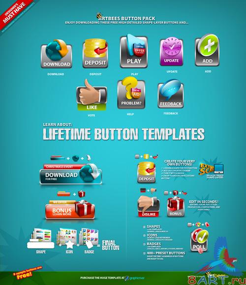 Lifetime button templates - Artbees Lifetime button templates - Artbees