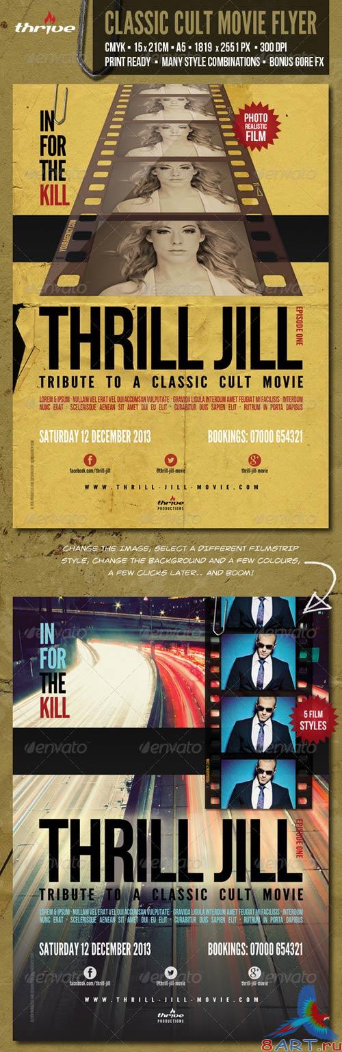 GraphicRiver Classic Cult Movie Flyer - A5 - 2 Styles in One