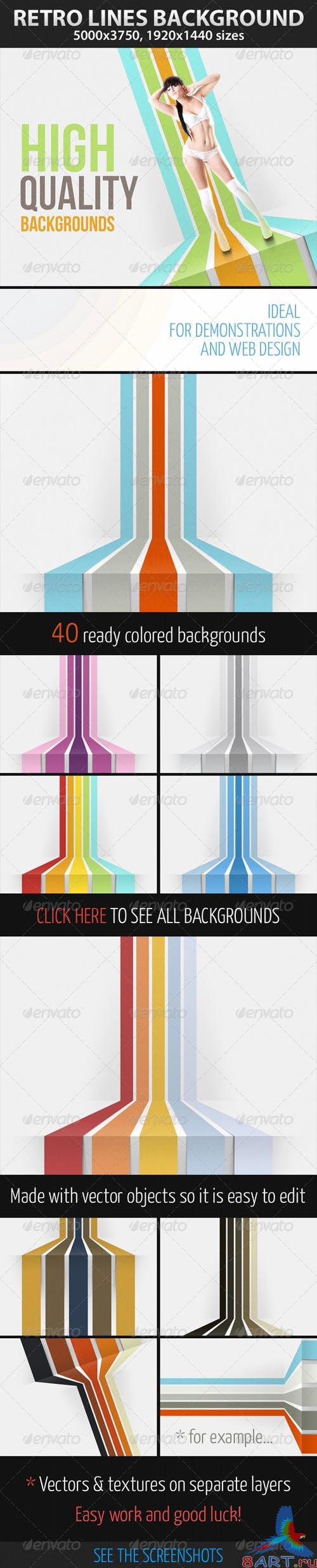 GraphicRiver Retro Lines Background
