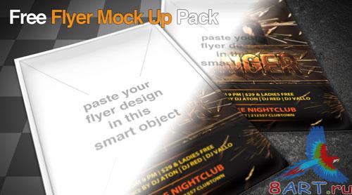 PSD Template - Awesome Photorealistic Flyer/Poster Mock Up