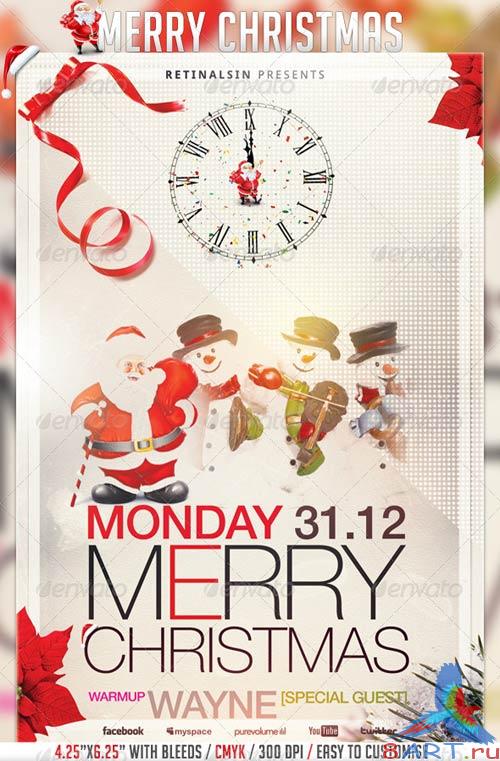 GraphicRiver Merry Christmas Flyer Template 3405666