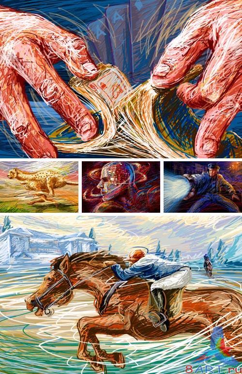 PSD Illustrations - Drawings briefly 3 PSD Illustrations - Drawings briefly 3