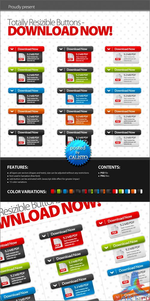 GraphicRiver - Totally Resizible Buttons - DOWNLOAD NOW! GraphicRiver - Totally Resizible Buttons - DOWNLOAD NOW!