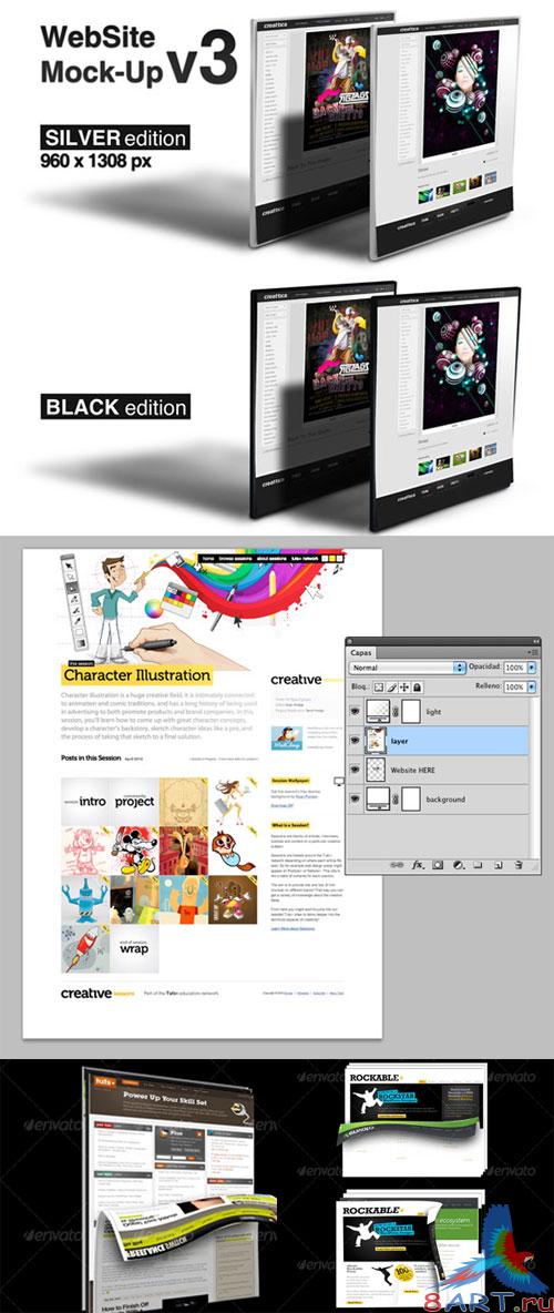 GraphicRiver - Website Mockup Pack GraphicRiver - Website Mockup Pack