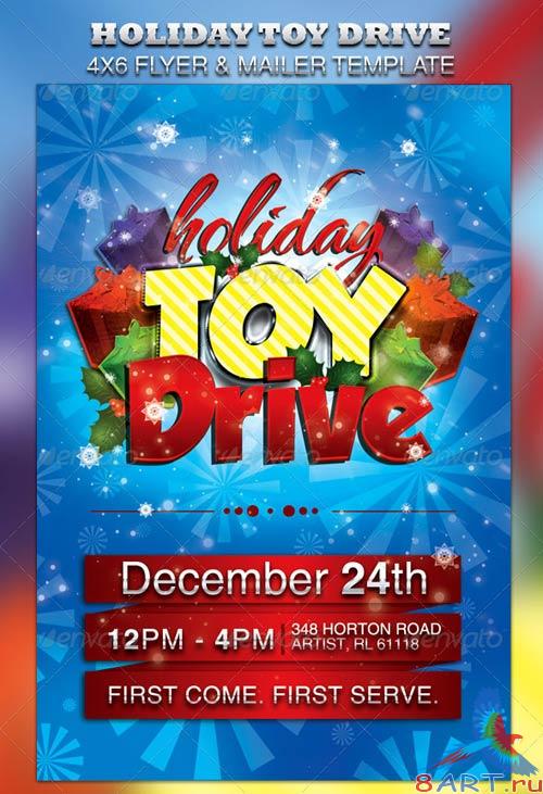 GraphicRiver Holiday Toy Drive Flyer & Mailer