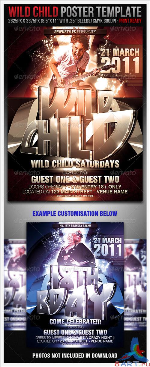 WildChild Poster/Flyer Template - GraphicRiver