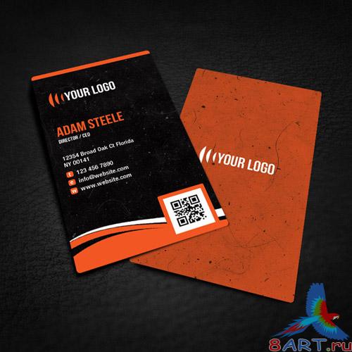 PSD Template - Rounded Corner Business Card Design PSD Template - Rounded Corner Business Card Design