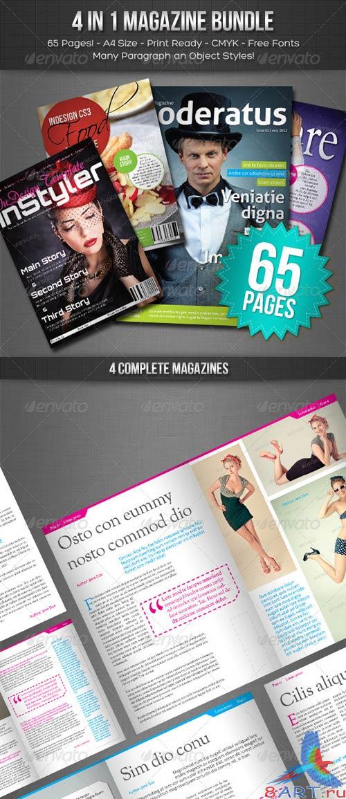 GraphicRiver 4 in 1 - Magazines Bundle