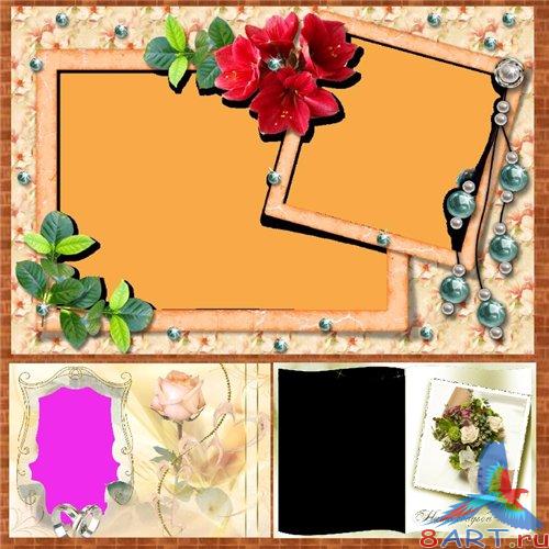 Large collection of wedding frames and frames for lovers