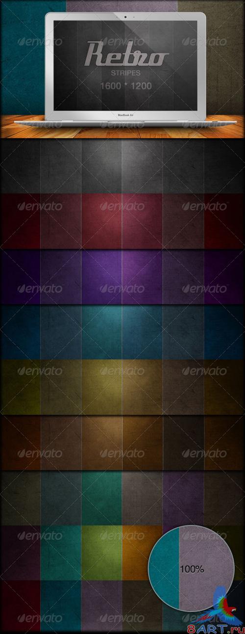 GraphicRiver 60 Retro Stripe Grunge Backgrounds