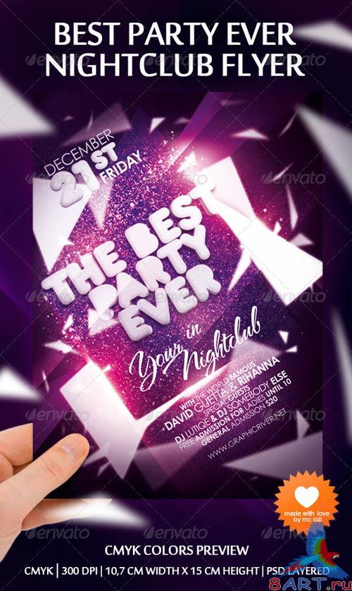 GraphicRiver Best Party Ever Nightclub Flyer