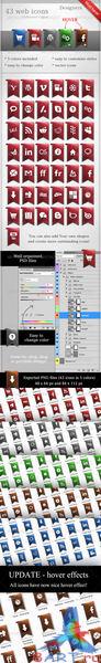 80 Web Ribbon.Icons &#91;GraphicRiver&#93;