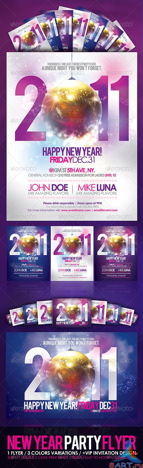 GraphicRiver – Happy New Year Party Flyer GraphicRiver – Happy New Year Party Flyer