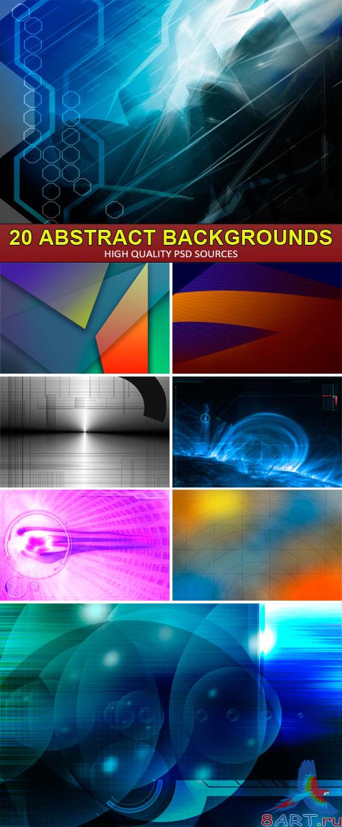 PSD Sources - 20 Abstract backgrounds PSD Sources - 20 Abstract backgrounds