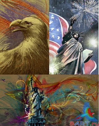 PSD Layered Pictures - USA Symbols PSD Layered Pictures - USA Symbols