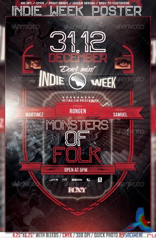 GraphicRiver Indie Week Poster/Flyer Template