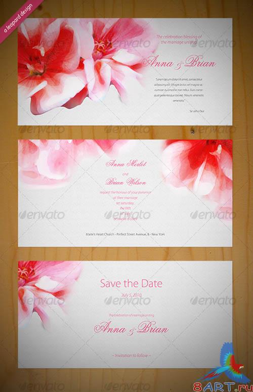 GraphicRiver Beautiful Wedding Invitation GraphicRiver Beautiful Wedding Invitation