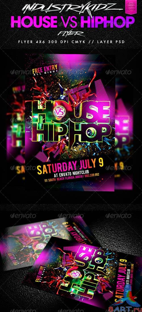 GraphicRiver House Vs HipHop Party Flyer