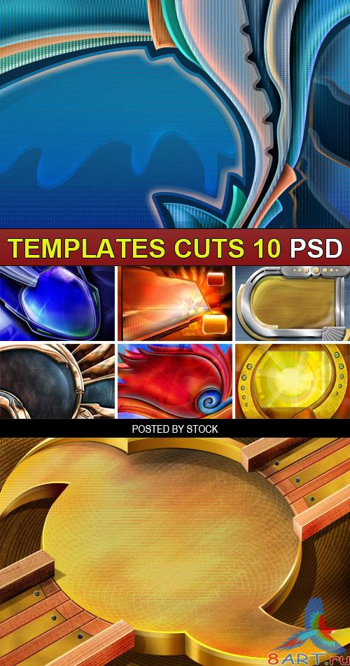 PSD Source - Templates cuts 10 PSD Source - Templates cuts 10